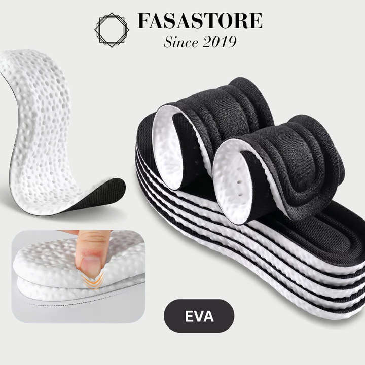Lót Giày Thể Thao FASASTORE, Lót Chất Liệu EVA & Cao Su Non Thấm Hút Mồ Hôi, Chống Hôi Chân