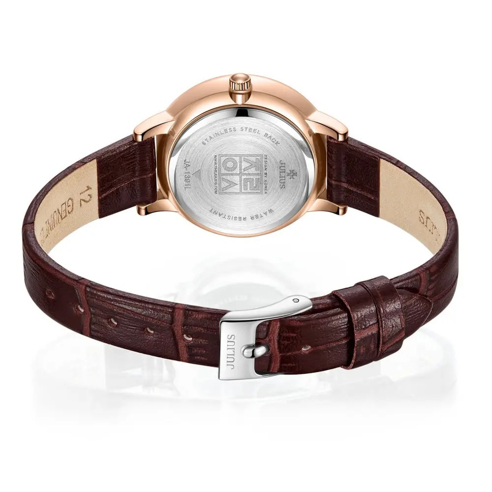 Đồng Hồ Nam JA-1391M Julius Hàn Quốc Dây Da (2 Màu)