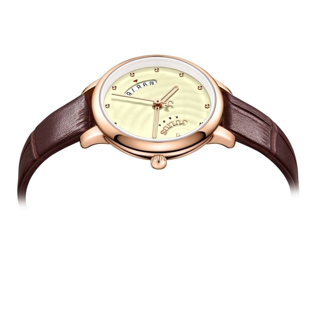 Đồng Hồ Nam JA-1391M Julius Hàn Quốc Dây Da (2 Màu)
