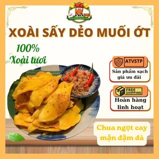 1kg Xoài Sấy Dẻo Muối Ớt món ăn vặt Ngon Và Tốt, có công bố sản phẩm, hóa đơn