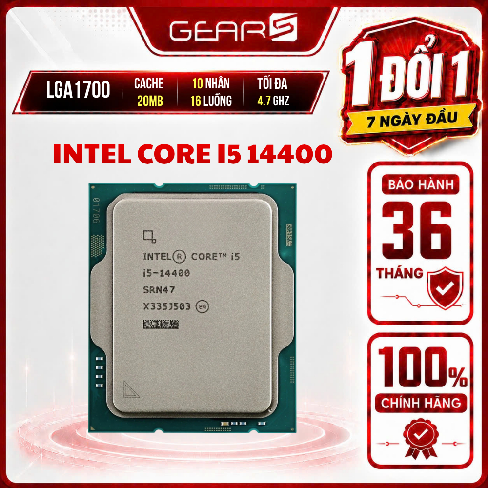 [FULL VAT] CPU Intel Core i5 14400 Tray - Bảo Hành 36 Tháng | BigBuy360 - bigbuy360.vn