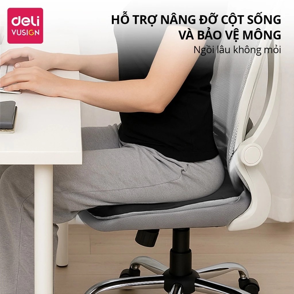 [SVIP] Đệm Lót Ghế Deli Êm Ái, Đàn Hồi Chất Liệu Mút Hoạt Tính, Nệm Ngồi Văn Phòng Chống Đau Xương Cụt, Giảm Ê Mông