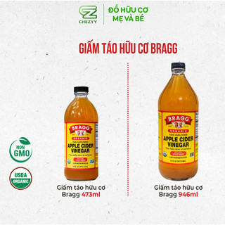 Giấm Táo Hữu Cơ 473ml Bragg Hỗ Trợ Tiêu Hoá, Detox Cơ Thể, Thanh Lọc Tự Nhiên – Natural Market