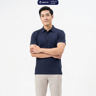 Áo Polo Nam Winfit Sorona 41% cao cấp, Form Regular dễ mặc, thoáng mát, thấm hút mồ hôi, chống nhăn WPL001