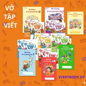 vở tập viết Everybody Up bản 2nd - level starter 1, 2, 3, 4, 5 writing (tùy chọn)