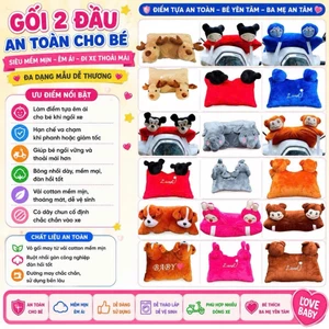 Gối đi xe máy 2 đầu cho bé , đa dạng mẫu cho bé