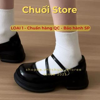 Giày lolita nữ da PU tổng hợp dệt vải đế cao su mềm mại thoải mái dễ đi đáng yêu