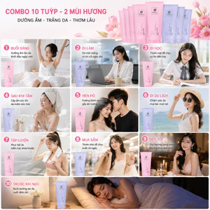 🔥 Mua Combo 10 Tuýp Rsarias – Tiết Kiệm Hơn, Thơm Mát Hơn, Da Mềm Mịn Hơn