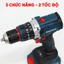 Máy khoan pin 13mm Bossun M21B-ID1390NBL - Máy khoan búa 3 chức năng đầu kẹp Autolock kim loại lực siết 90Nm