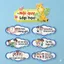 Nội quy lớp học decal bồi fomex, trang trí lớp học khổ A4-giấyC250 sản phẩm không kèm hoa treo tường-3011
