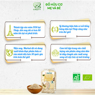 Yến mạch cán mỏng hữu cơ Markal 500g dùng chế biến đồ ăn dặm cho bé