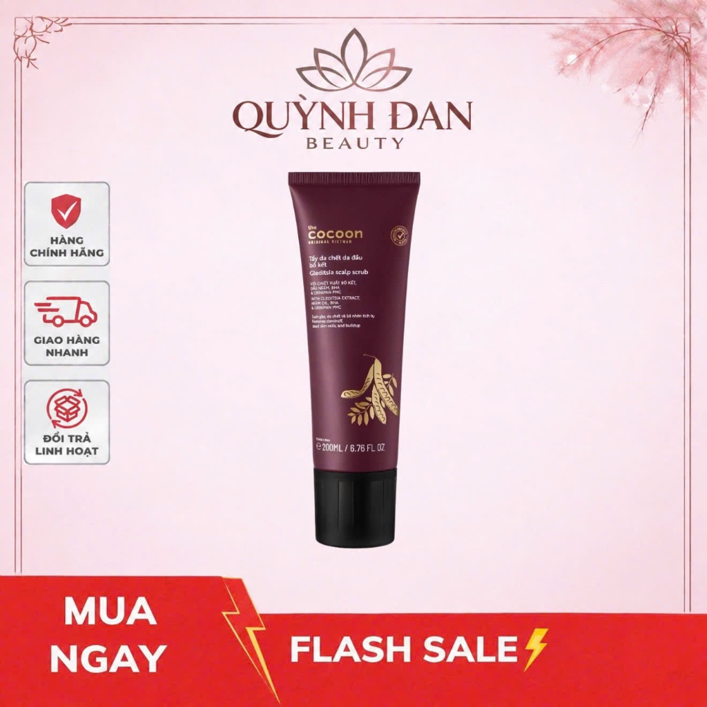 Tẩy da chết da đầu bồ kết Cocoon 200ml
