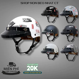 Mũ Bảo Hiểm Nửa Đầu Napoli Phong Cách JDM Hoạ Tiết Và Màu Trơn,Unisex-Miễn Phí Vận Chuyển