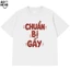 Áo Thun In Chữ Hài Hước - Chuẩn Bị Gầy - Câu Nói Text Trend Vui Nhộn Form Rộng Cotton 250gsm