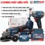 Combo Máy Siết Bulong Bossun BS-IW400N 400Nm + Thân Máy Mài Bossun BS-AG7800BL 1 Pin Sạc 15 Cell
