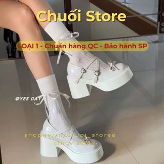Giày cao gót nữ da PU tổng hợp dệt vải đế cao su dễ thương nhẹ nhàng nữ tính thanh lịch