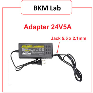 Adapter 24V 5A Jack DC 5.5x2.1mm – Nguồn DC 24V Ổn Định Cho LED, Camera, CNC, Arduino