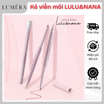 Chì Kẻ Viền Môi LULU&NANA 3in1 Chì Kẻ Môi 2 Đầu Tạo Hiệu Ứng Môi Căng Tròn Tự Nhiên Bền Màu Mịn Lì