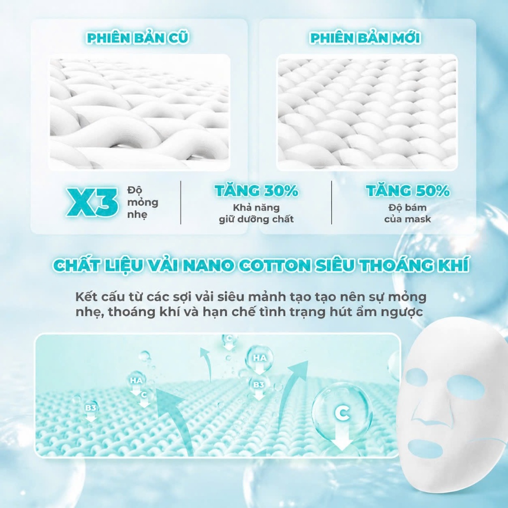 COMBO 20 Mặt Nạ Tinh Chất Rau Má Làm Dịu Da BNBG VITA GENIC CALMING JELLY MASK 30ml x 20