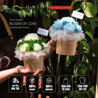 Hoa nến thơm, Hương thơm tinh dầu, quà tặng sinh nhật, quà tặng tốt nghiệp - Bloom Of Love - ONIÕ