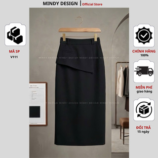 V111 - Chân váy bút chì vạt trước - Thiết kế cao cấp Mindy Design