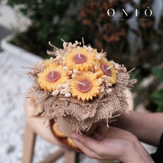 Hoa nến thơm hướng dương, Hương thơm tinh dầu, quà tặng sinh nhật, quà tặng tốt nghiệp - Bloom of love 06 - ONIÕ