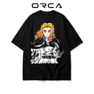 Áo thun Orca in hình Rengoku Kyoujurou Demon Slayer - Vải Cotton cao cấp - ORCA284