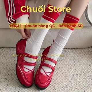 Giày thời trang nữ da PU tổng hợp dệt vải đế cao su năng động thoải mái êm ái nhẹ chân