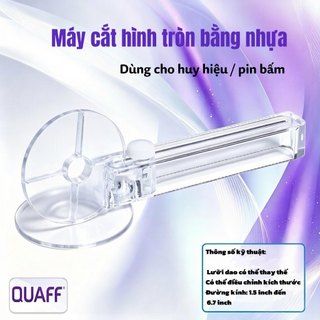 QUAFF Máy cắt tròn điều chỉnh 1.5-6.7 inch – thay lưỡi được, cắt huy hiệu/decal, dễ dùng