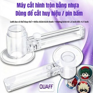 QUAFF Máy cắt tròn điều chỉnh 1.5-6.7 inch – thay lưỡi được, cắt huy hiệu/decal, dễ dùng