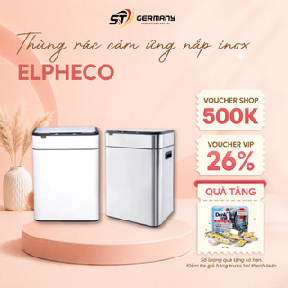 HCM Thùng rác cảm ứng ELPHECO nắp inox 30L ELPH5514/ 40L ELPH5515 có thùng rác rời bên trong & khử mùi ozone GermanySNT