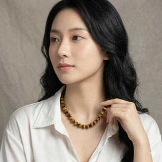 [N1197] Vòng Cổ, Dây Chuyền Đá Mắt Hổ Tự Nhiên Nhiều Size Li Sang Trọng Cho Nữ - DAISYN