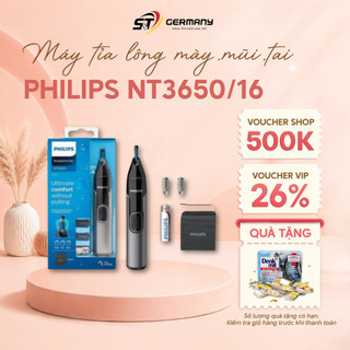 HCM Máy tỉa lông mày, mũi, tai Philips NT3650/16 cao cấp đa năng hàng nhập khẩu GermanySNT 0440003