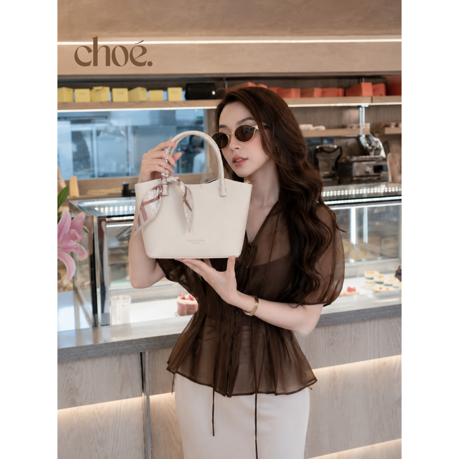 [VOUCHER 100K+TẶNG KHĂN LỤA] Túi Xách Nữ Công Sở CHOÉ Da PU Cao Cấp Form Cứng Thanh Lịch Hai Quai Túi Đi Làm 6277