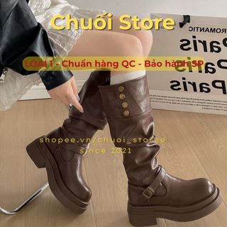 Giày boot nữ da PU tổng hợp dệt vải đế cao su thanh lịch sang trọng thoải mái êm chân