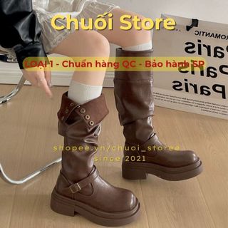 Giày boot nữ da PU tổng hợp dệt vải đế cao su thanh lịch sang trọng thoải mái êm chân