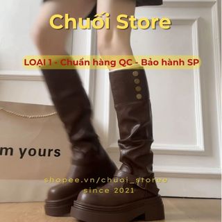 Giày boot nữ da PU tổng hợp dệt vải đế cao su thanh lịch sang trọng thoải mái êm chân