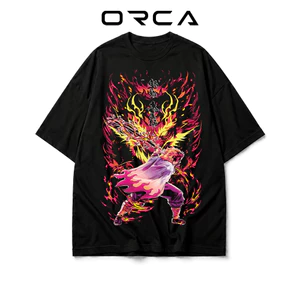 Áo thun Orca in hình Rengoku Kyoujurou Demon Slayer - Vải Cotton cao cấp - ORCA291