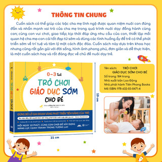 Sách - Trò Chơi Giáo Dục Sớm Cho Bé - Đừng Bỏ Lỡ Giai Đoạn Vàng Phát Triển Tiềm Năng Của Trẻ