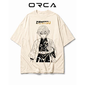 Áo thun Orca in hình Agatsuma Zenitsu Demon Slayer - Vải Cotton cao cấp - ORCA293