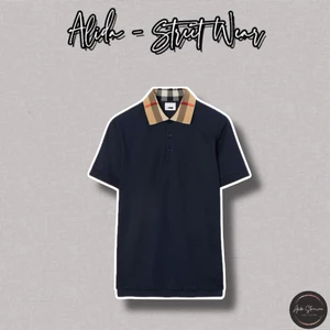 ⚡️[Hight Quality] Áo Polo Nam Bu1 Navy Blue - Họa Tiết Kẻ Cổ Phối Màu Sang Trọng Cao Cấp