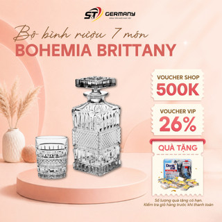 Bộ Bình Rượu Bohemia Brittany 7 Món Nội Địa Sec Thiết Kế Sang Trọng Chất Liệu Pha Lê Cao Cấp GermanySnT HCM 520060