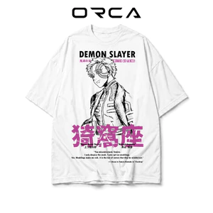 Áo thun Orca in hình Akaza Demon Slayer - Vải Cotton cao cấp - ORCA294