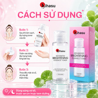 Toner Essence Nước Cân Bằng Da Kihasu Rau Má Panthenol Dưỡng Sáng, Cấp Ẩm Làm Dịu Da Nhạy Cảm 30ml