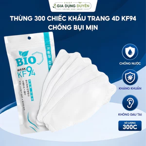 THÙNG 300 CHIẾC KHẨU TRANG 4D KF94 CHỐNG BỤI MỊN, KHÁNG KHUẨN BẢO VỆ SỨC KHỎE BAN VÀ GIA ĐÌNH