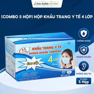 HỘP KHẨU TRANG Y TẾ 4 LỚP, HỘP 50 CÁI NAM ANH
