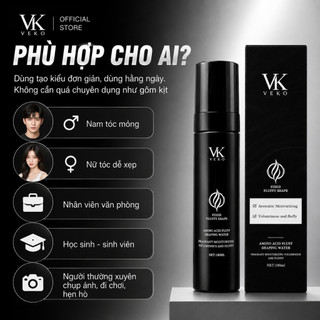 Xịt Tạo Phồng Chân Tóc VEKO Amino Acid 100ml - Xịt Giữ Nếp Tóc Tự Nhiên, Không Bết Dính, Tạo Kiểu Tóc Nam Nữ
