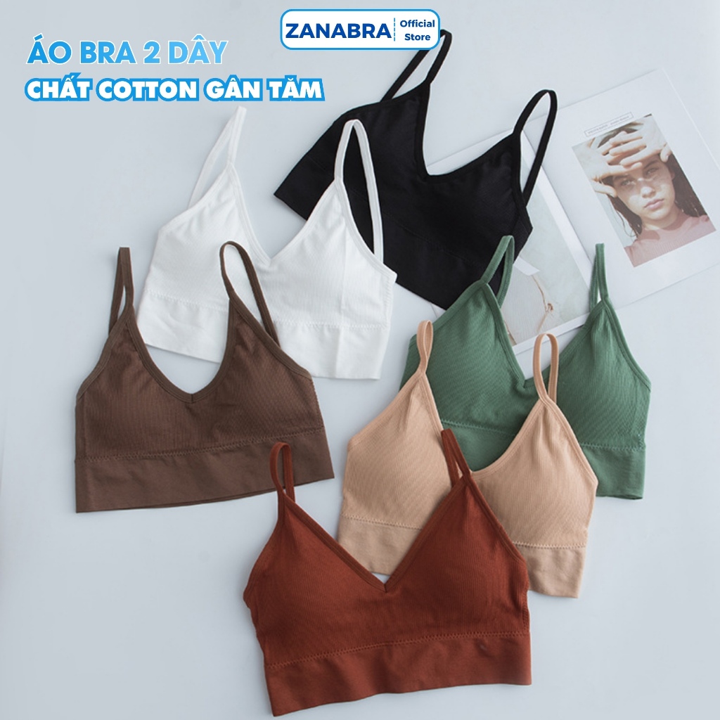 Áo Bra Tập Gym Len Tăm, Áo Ngực Khoét Lưng Chữ U, Không Gọng Đệm Mỏng ZANABRA B367