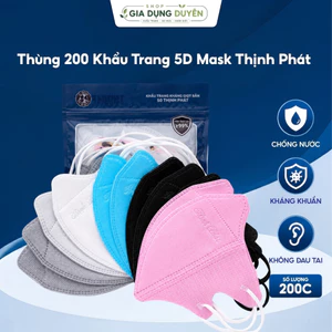 Thùng 200 Khẩu Trang 5D Mask Thịnh Phát Chính Hãng