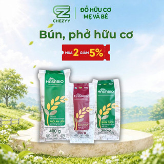 [MUA 2 GIẢM 5%] Bún, Phở ăn liền Gạo trắng - Gạo lứt HỮU CƠ HASABIO